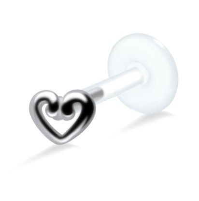 Hollow Heart Labrets Push-in LA-1010